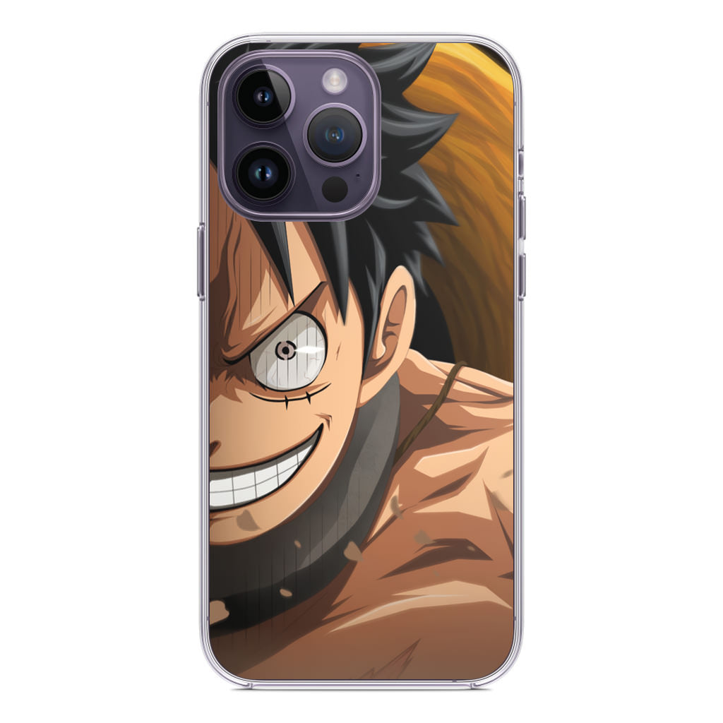 Luffy Half Smile iPhone 14 Pro / 14 Pro Max Case