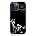 Monkey D Luffy Black And White iPhone 14 Pro / 14 Pro Max Case