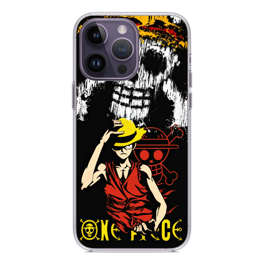 Monkey D Luffy Paint Art iPhone 14 Pro / 14 Pro Max Case