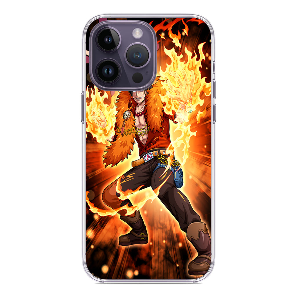 Portgas D Ace Fire Power iPhone 14 Pro / 14 Pro Max Case