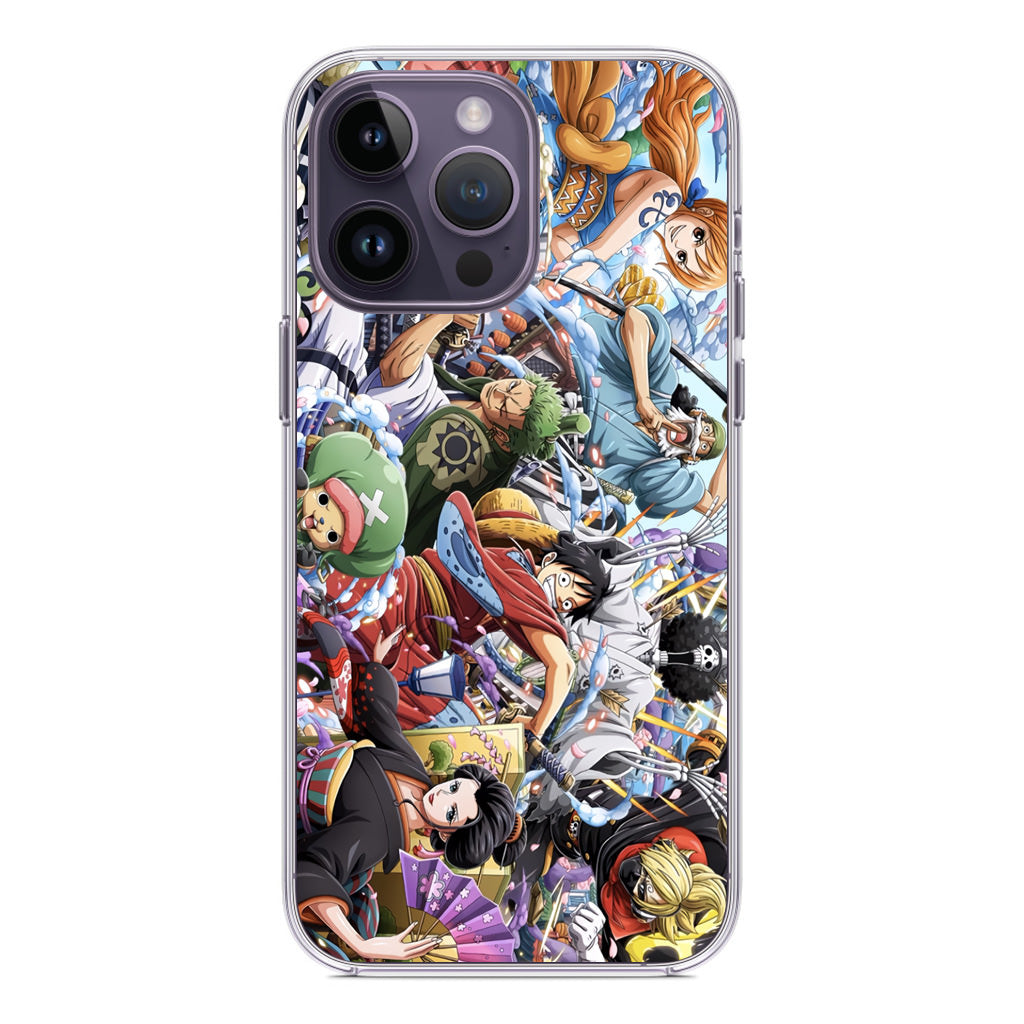 Straw Hat Pirates Arc Wano iPhone 14 Pro / 14 Pro Max Case