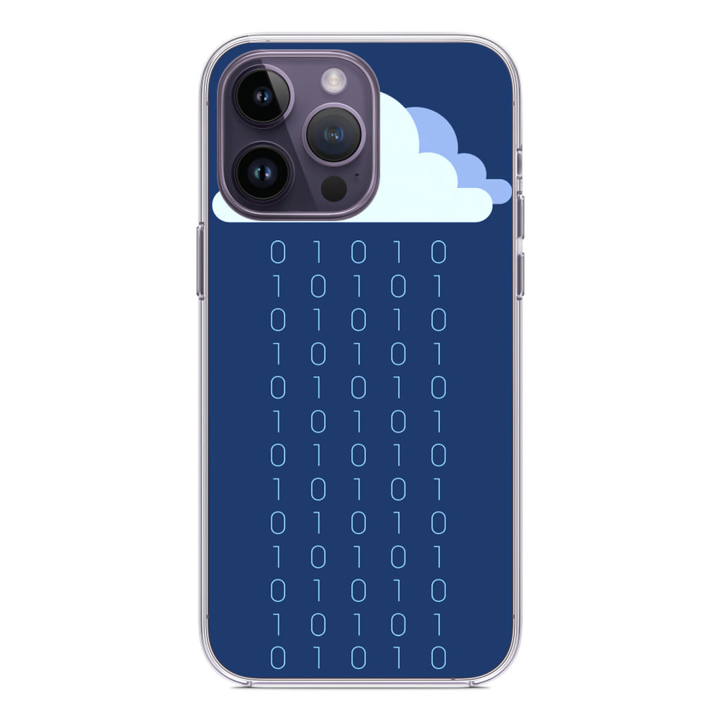 Abstract Binary Minimalist iPhone 14 Pro / 14 Pro Max Case