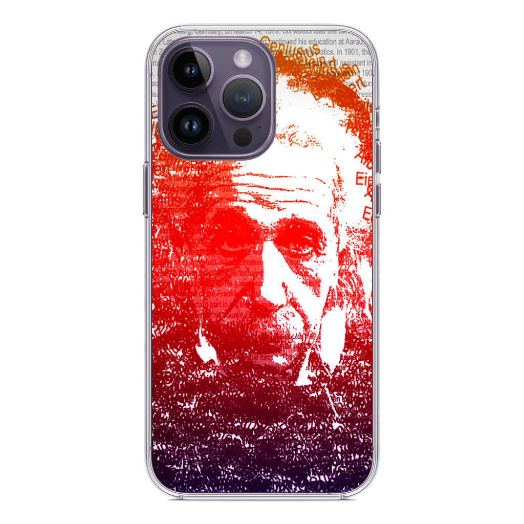 Albert Einstein Art iPhone 14 Pro / 14 Pro Max Case