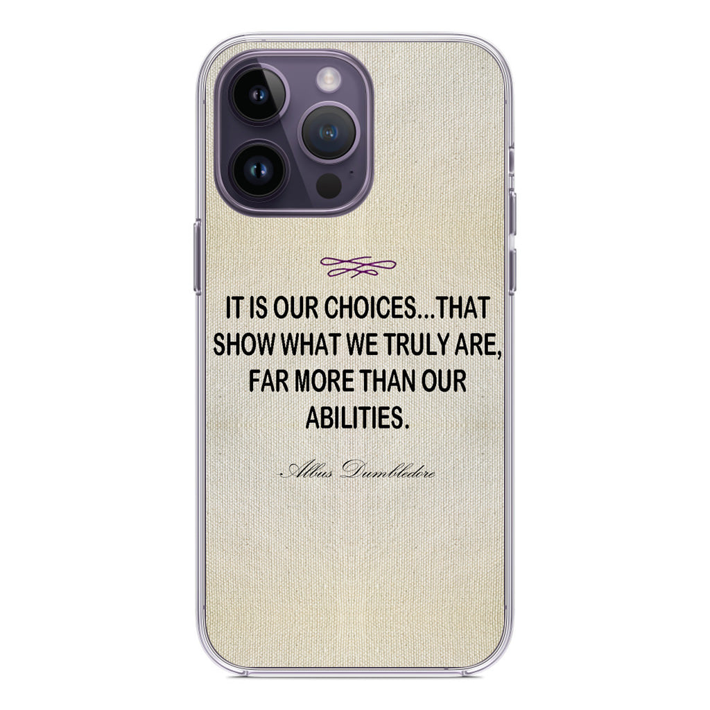 Albus Dumbledore Quote iPhone 14 Pro / 14 Pro Max Case