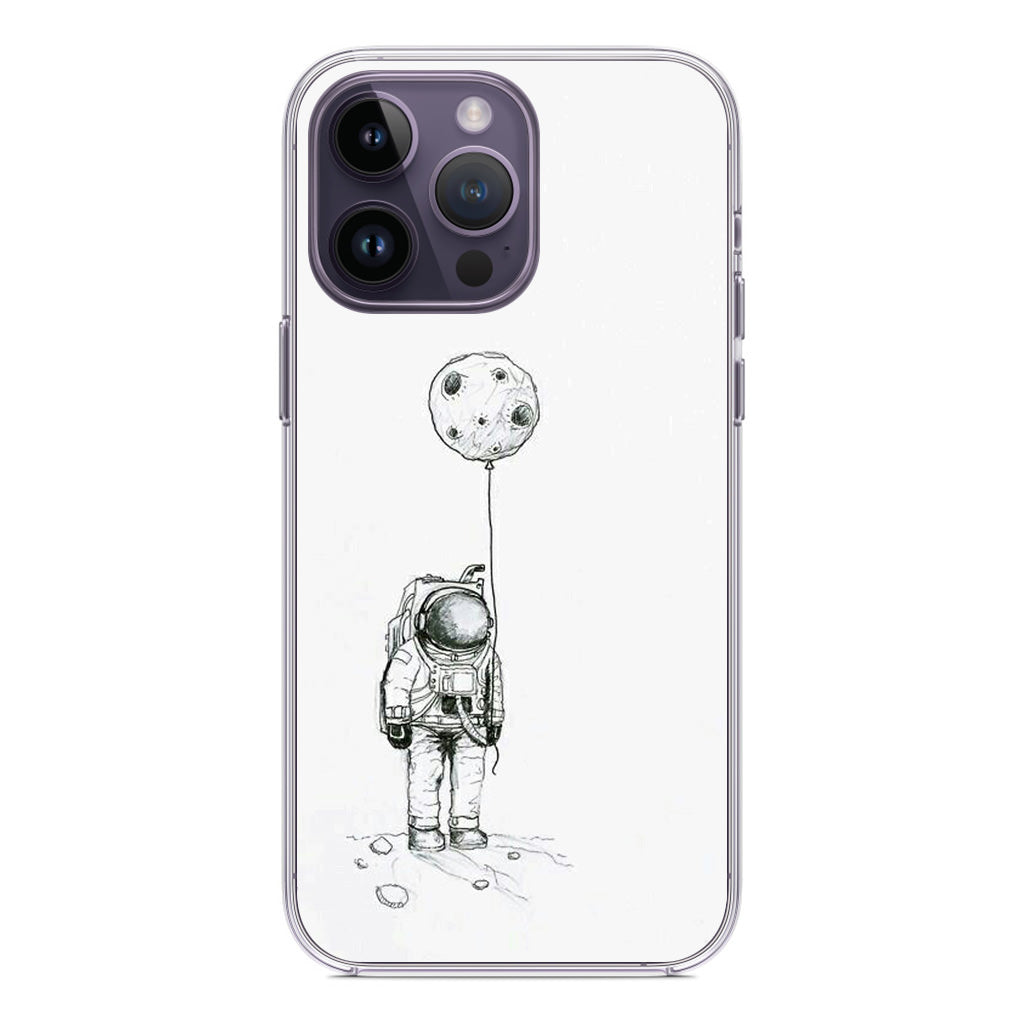 Astronaut Moon Balloon iPhone 14 Pro / 14 Pro Max Case