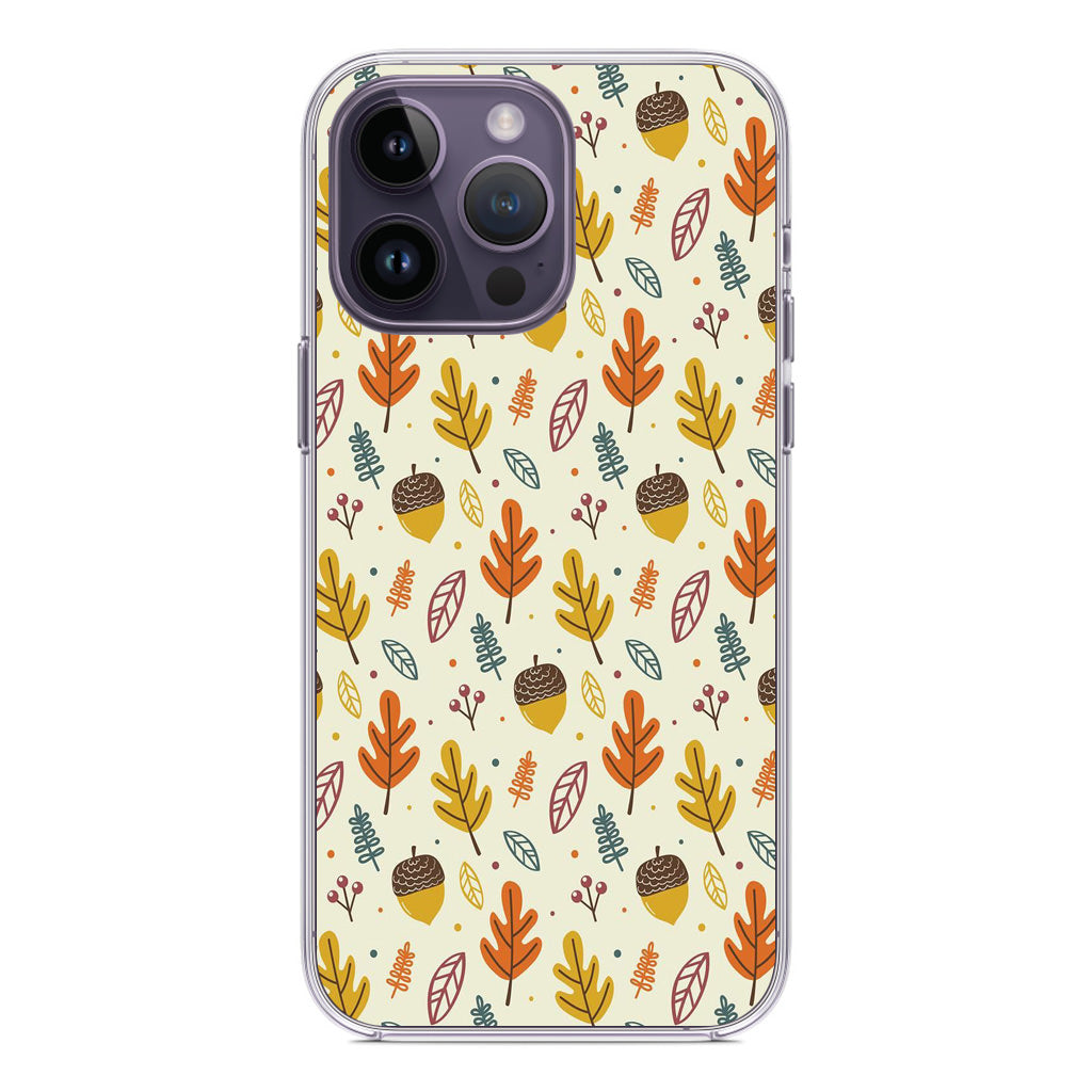 Autumn Things Pattern iPhone 14 Pro / 14 Pro Max Case