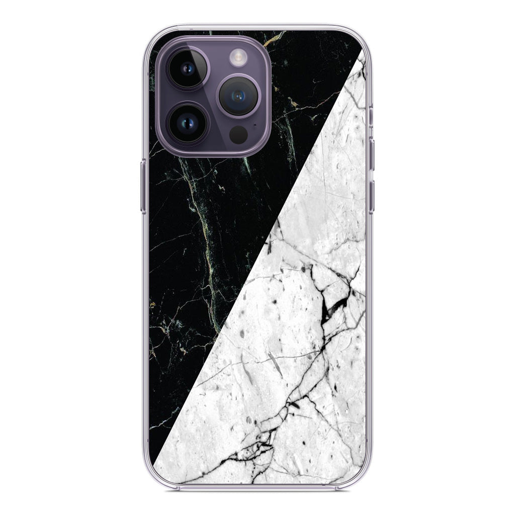 B&W Marble iPhone 14 Pro / 14 Pro Max Case