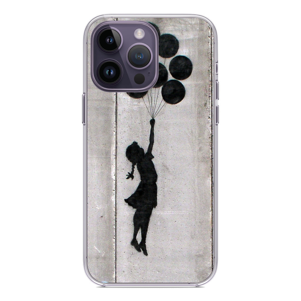 Banksy Girl With Balloons iPhone 14 Pro / 14 Pro Max Case