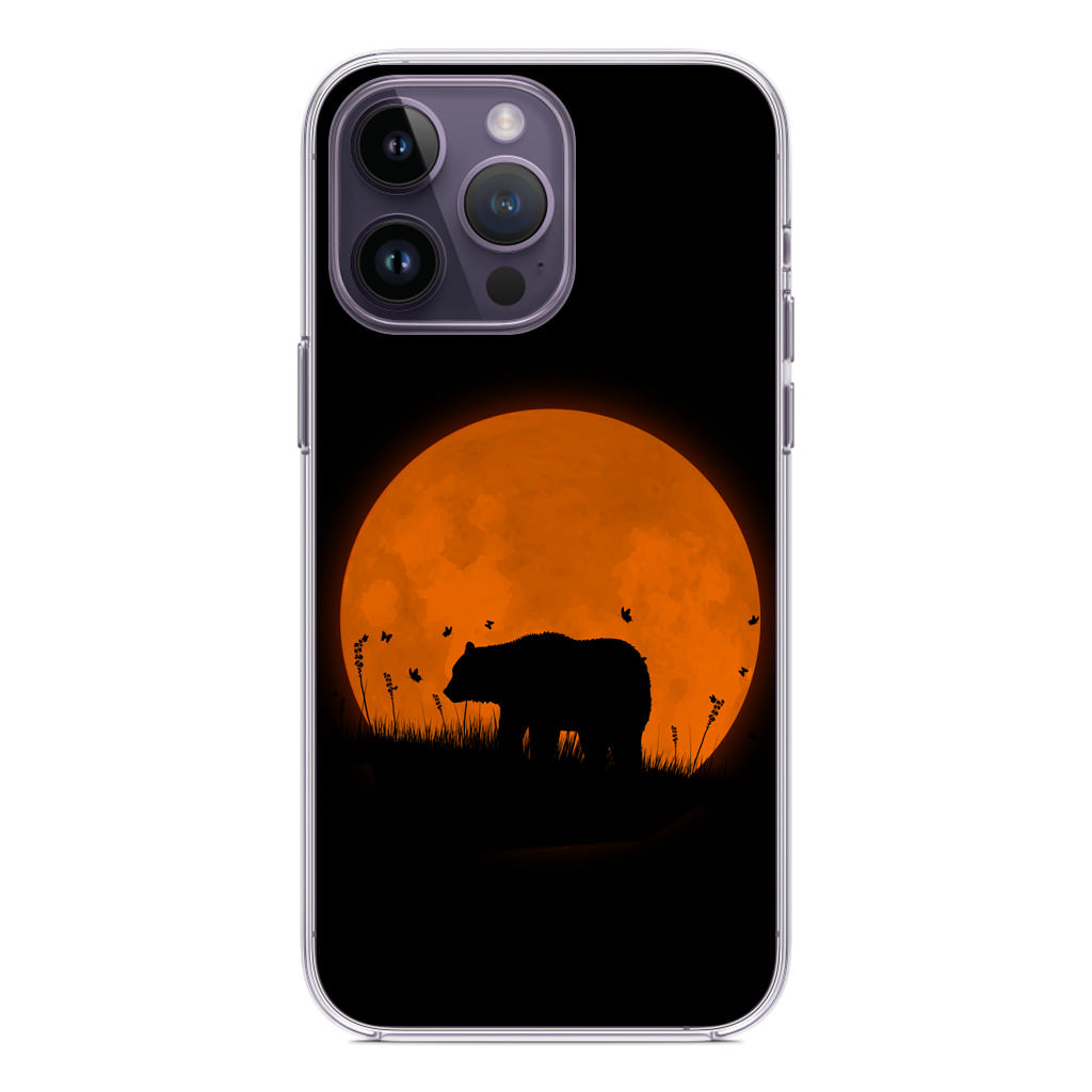 Bear Silhouette iPhone 14 Pro / 14 Pro Max Case