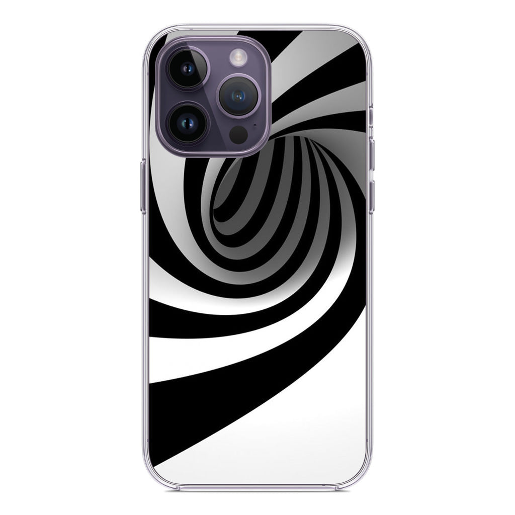 Black and White Twist iPhone 14 Pro / 14 Pro Max Case