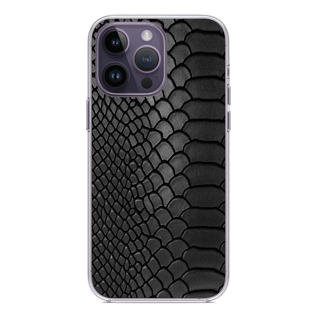 Black Snake Skin Texture iPhone 14 Pro / 14 Pro Max Case