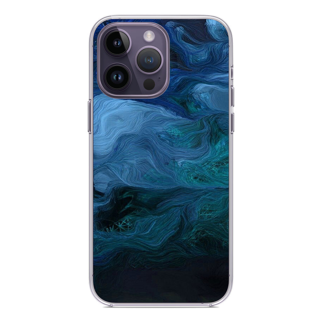 Blue Abstract Art iPhone 14 Pro / 14 Pro Max Case