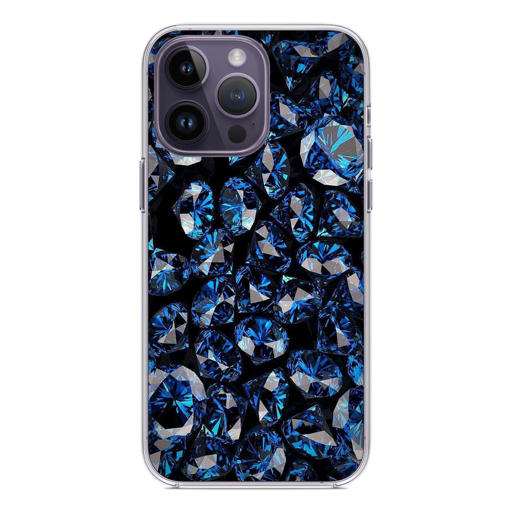 Blue Diamonds Pattern iPhone 14 Pro / 14 Pro Max Case