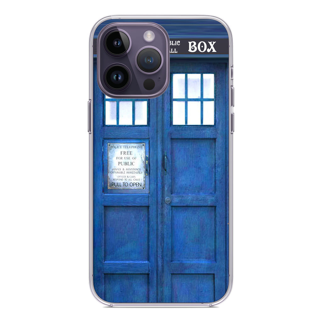 Blue Police Call Box iPhone 14 Pro / 14 Pro Max Case