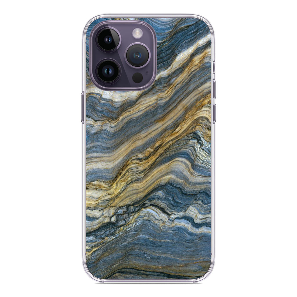 Blue Wave Marble iPhone 14 Pro / 14 Pro Max Case