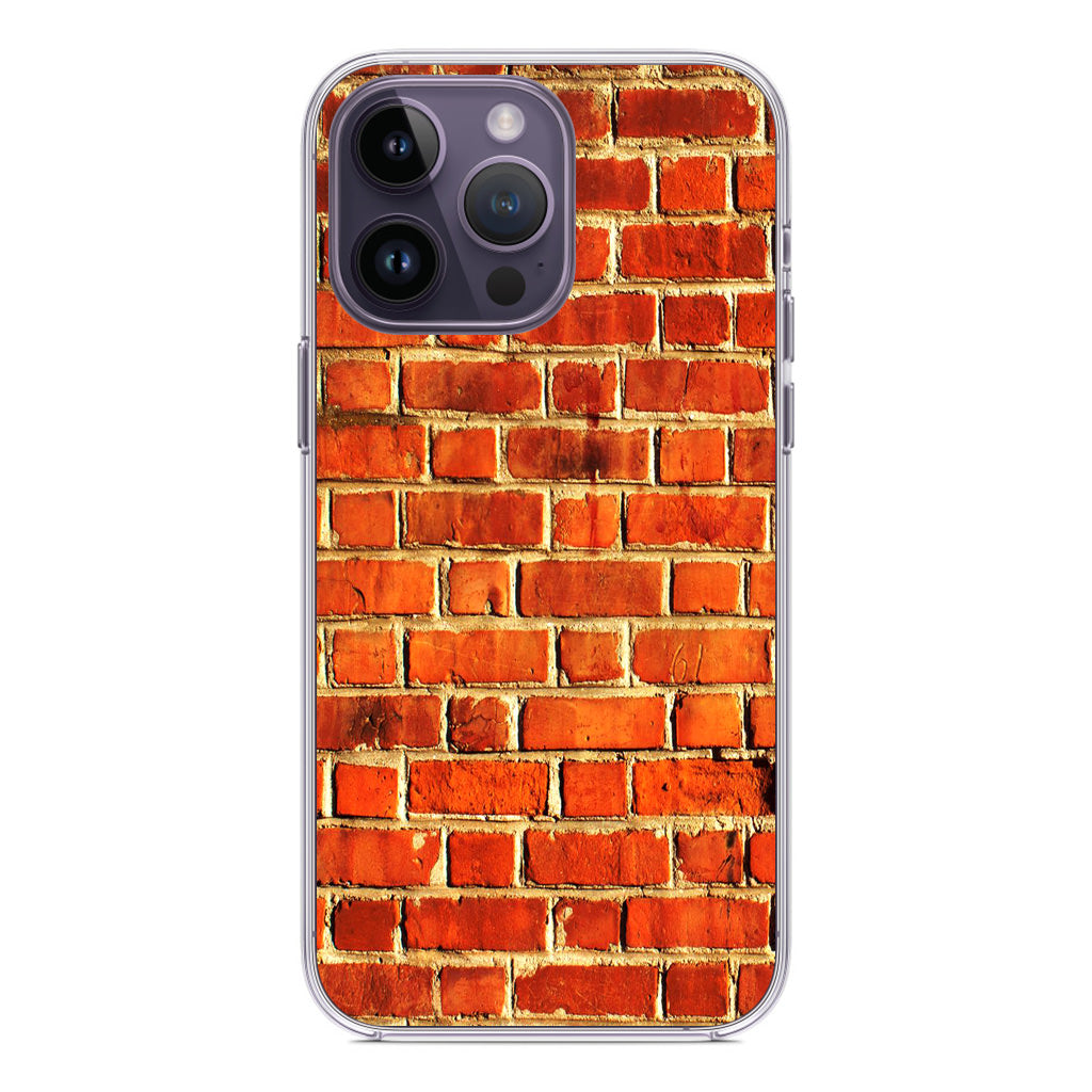 Brick Wall Pattern iPhone 14 Pro / 14 Pro Max Case