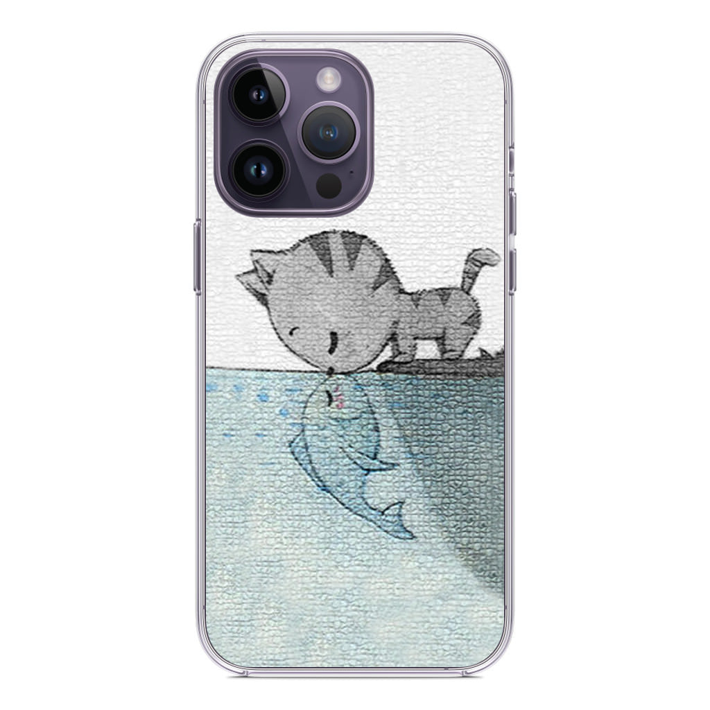 Cat Fish Kisses iPhone 14 Pro / 14 Pro Max Case