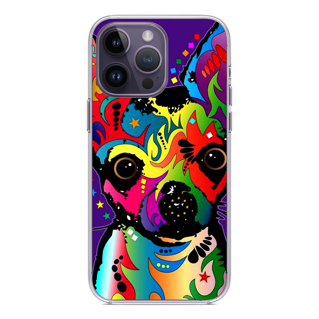 Colorful Chihuahua iPhone 14 Pro / 14 Pro Max Case