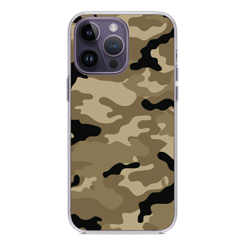 Desert Military Camo iPhone 14 Pro / 14 Pro Max Case