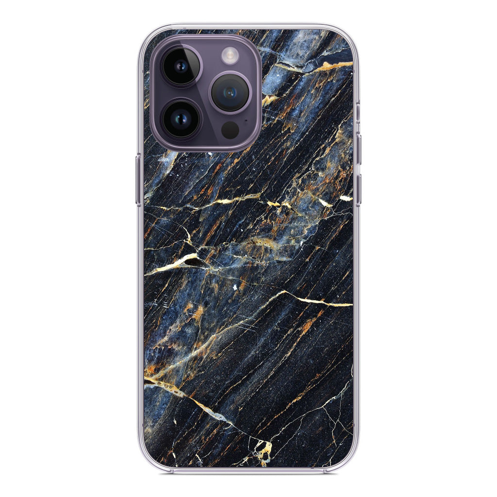 Golden Black Marble iPhone 14 Pro / 14 Pro Max Case