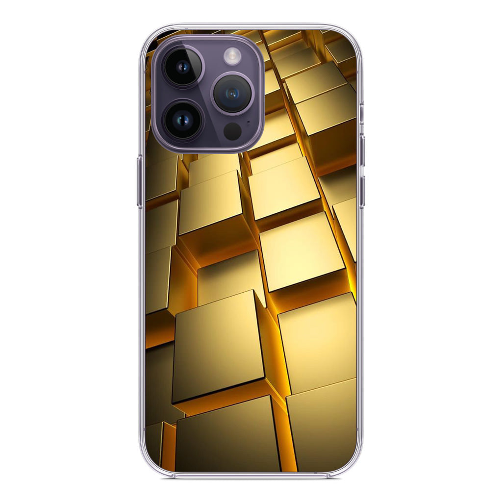Golden Cubes iPhone 14 Pro / 14 Pro Max Case
