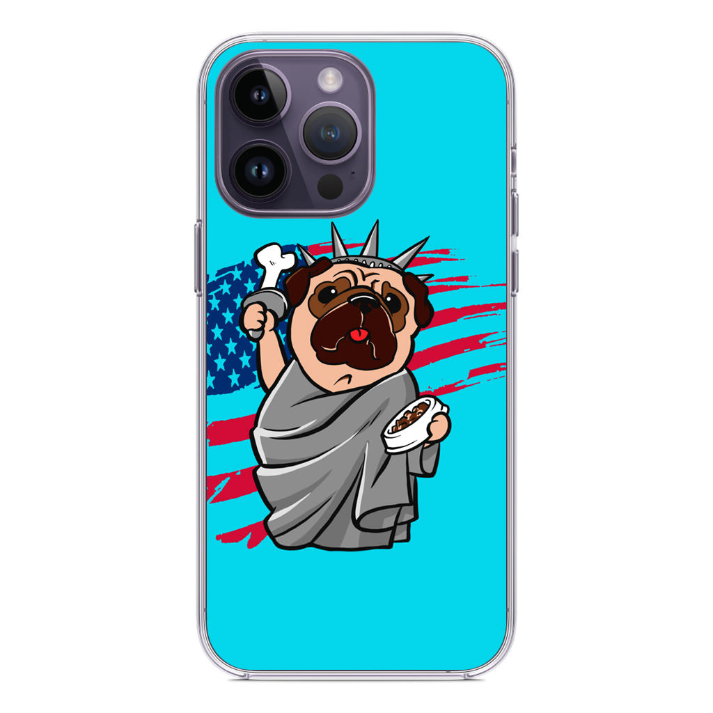 Independence Day Pug iPhone 14 Pro / 14 Pro Max Case