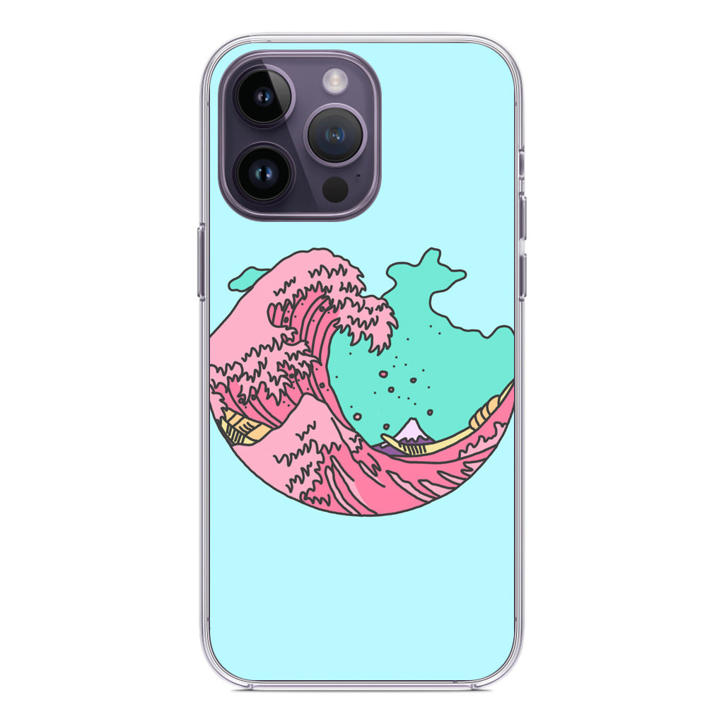 Japanese Pastel Wave iPhone 14 Pro / 14 Pro Max Case