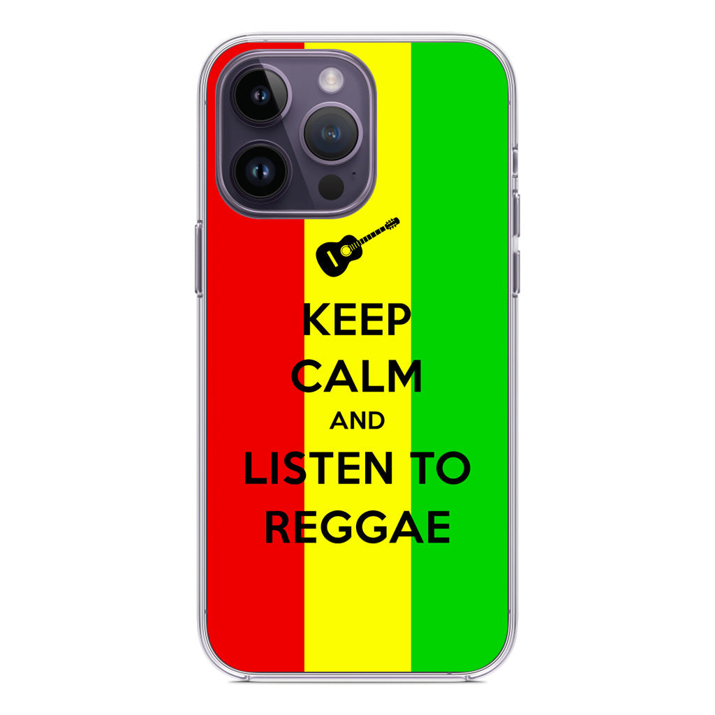 Keep Calm and Listen to Reggae iPhone 14 Pro / 14 Pro Max Case