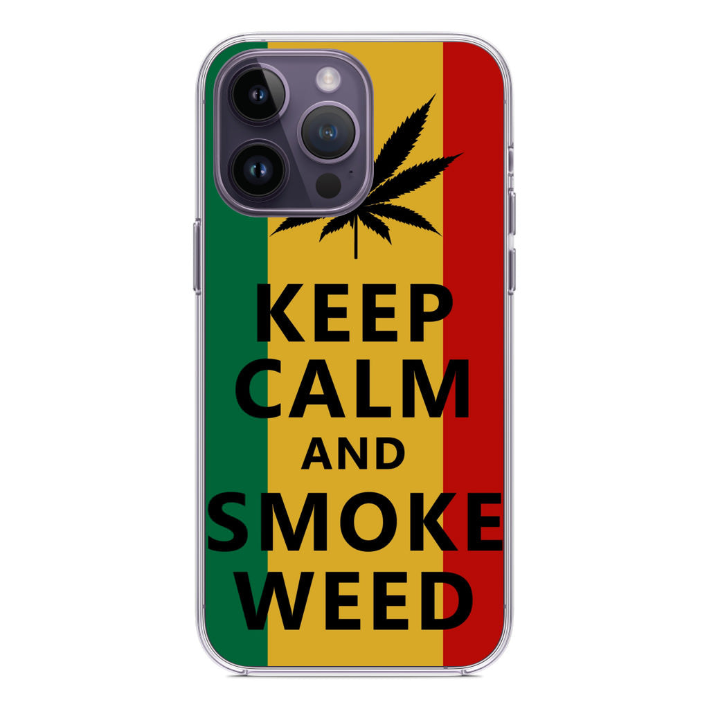 Keep Calm And Smoke Weed iPhone 14 Pro / 14 Pro Max Case