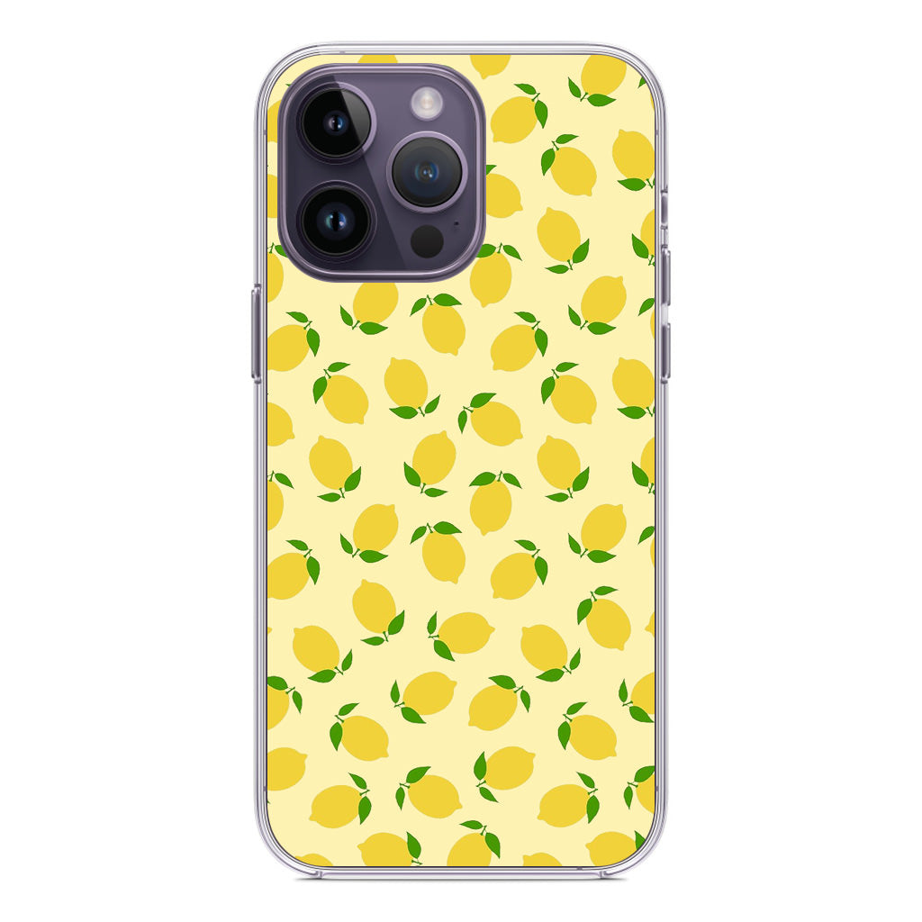 Lemons Fruit Pattern iPhone 14 Pro / 14 Pro Max Case