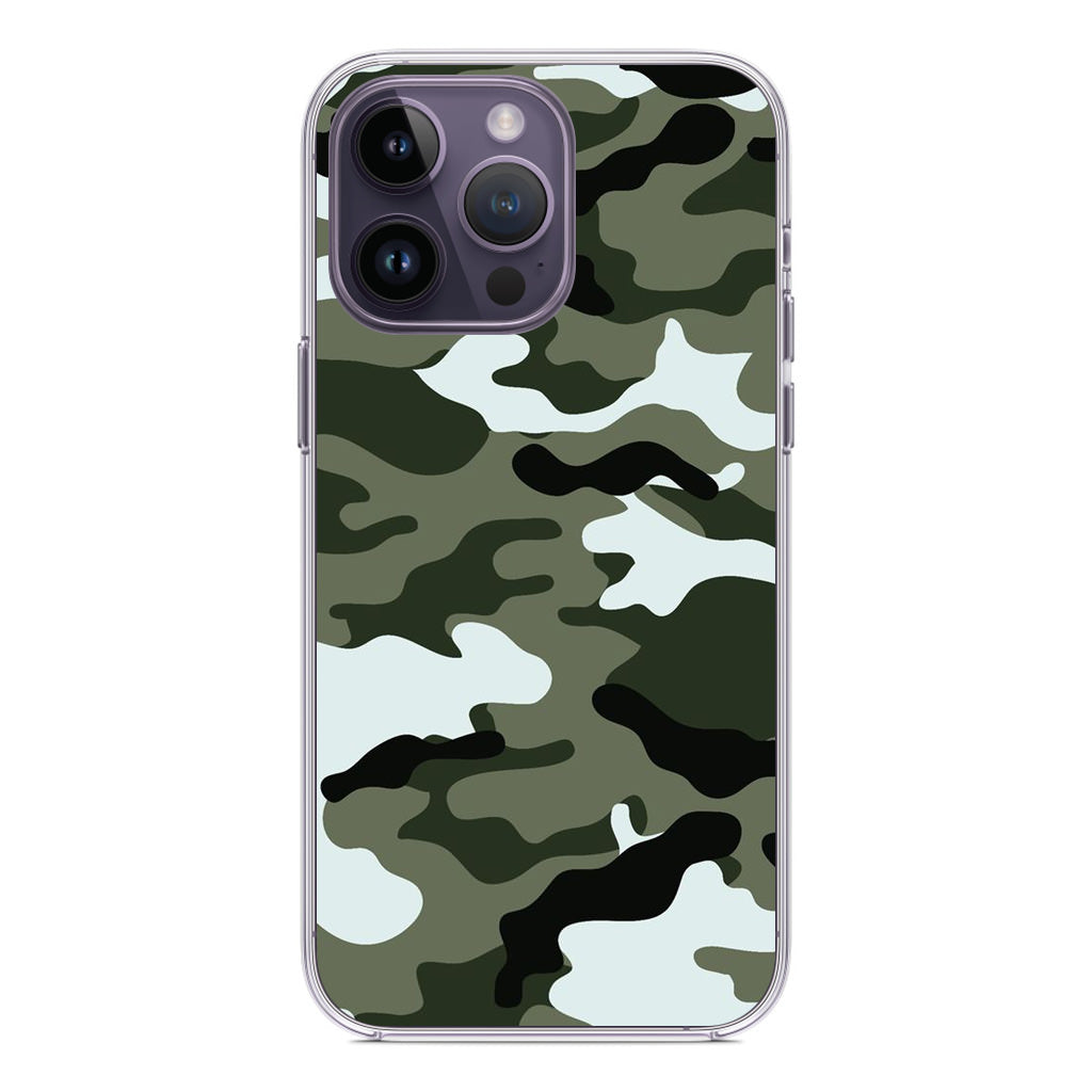 Military Green Camo iPhone 14 Pro / 14 Pro Max Case