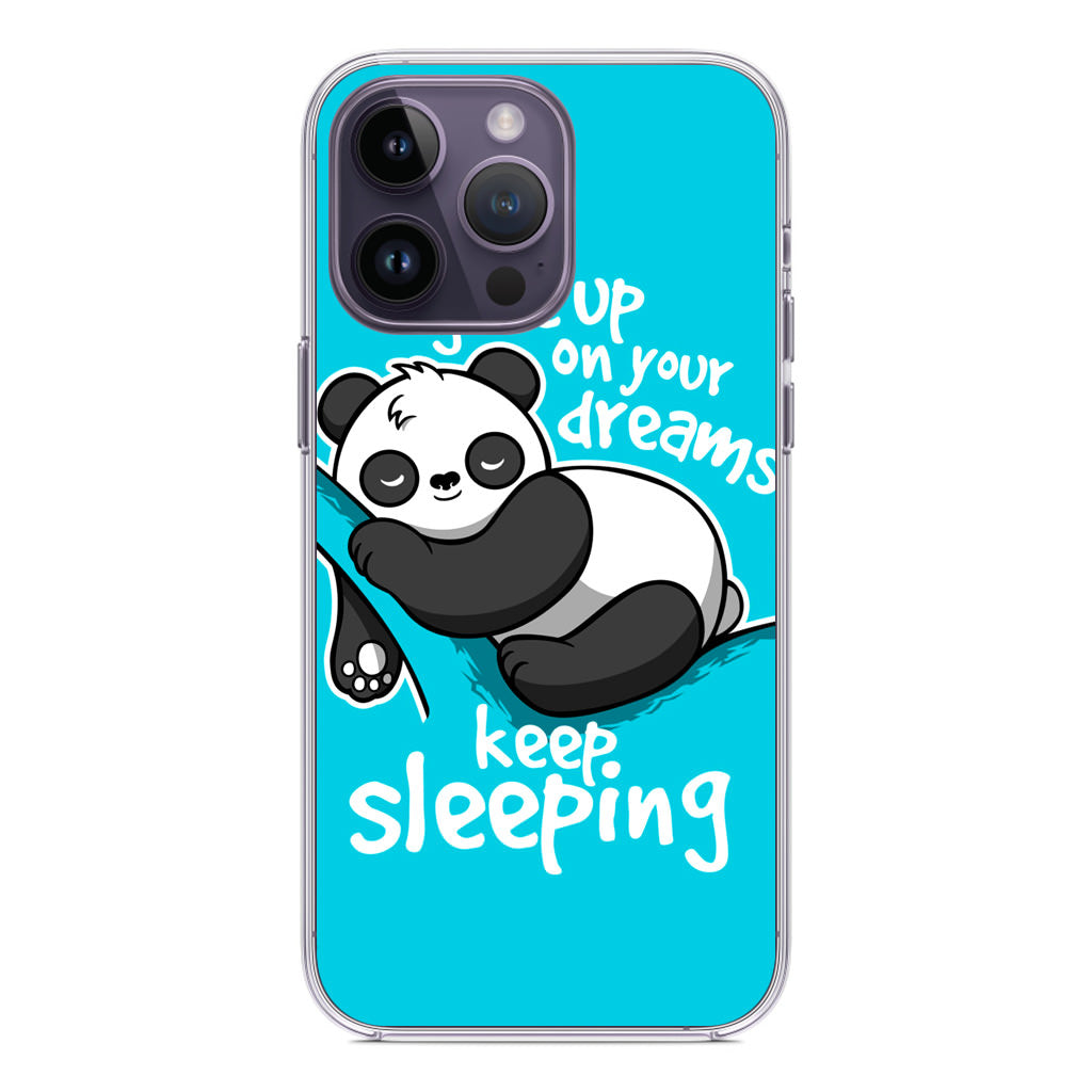 Panda Keep Sleeping iPhone 14 Pro / 14 Pro Max Case