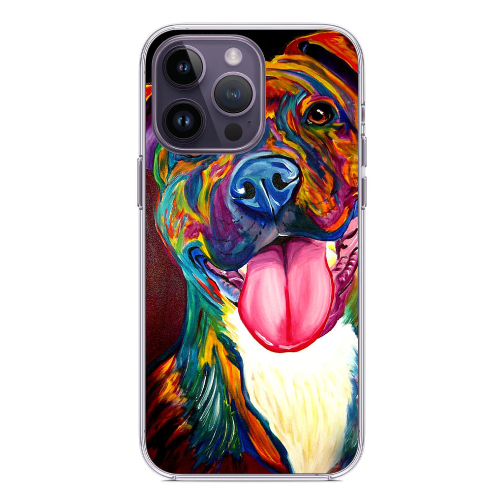 Pitbull Painting Art iPhone 14 Pro / 14 Pro Max Case