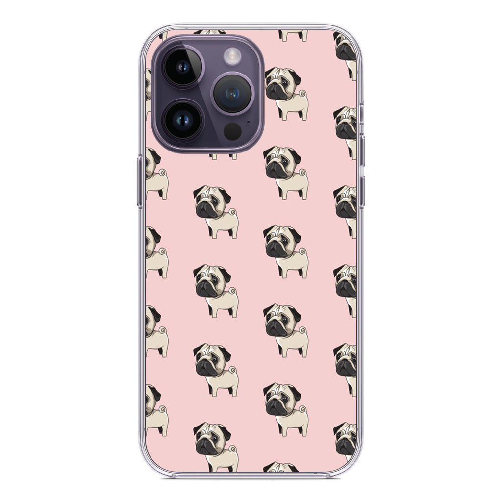 Pugs Pattern iPhone 14 Pro / 14 Pro Max Case