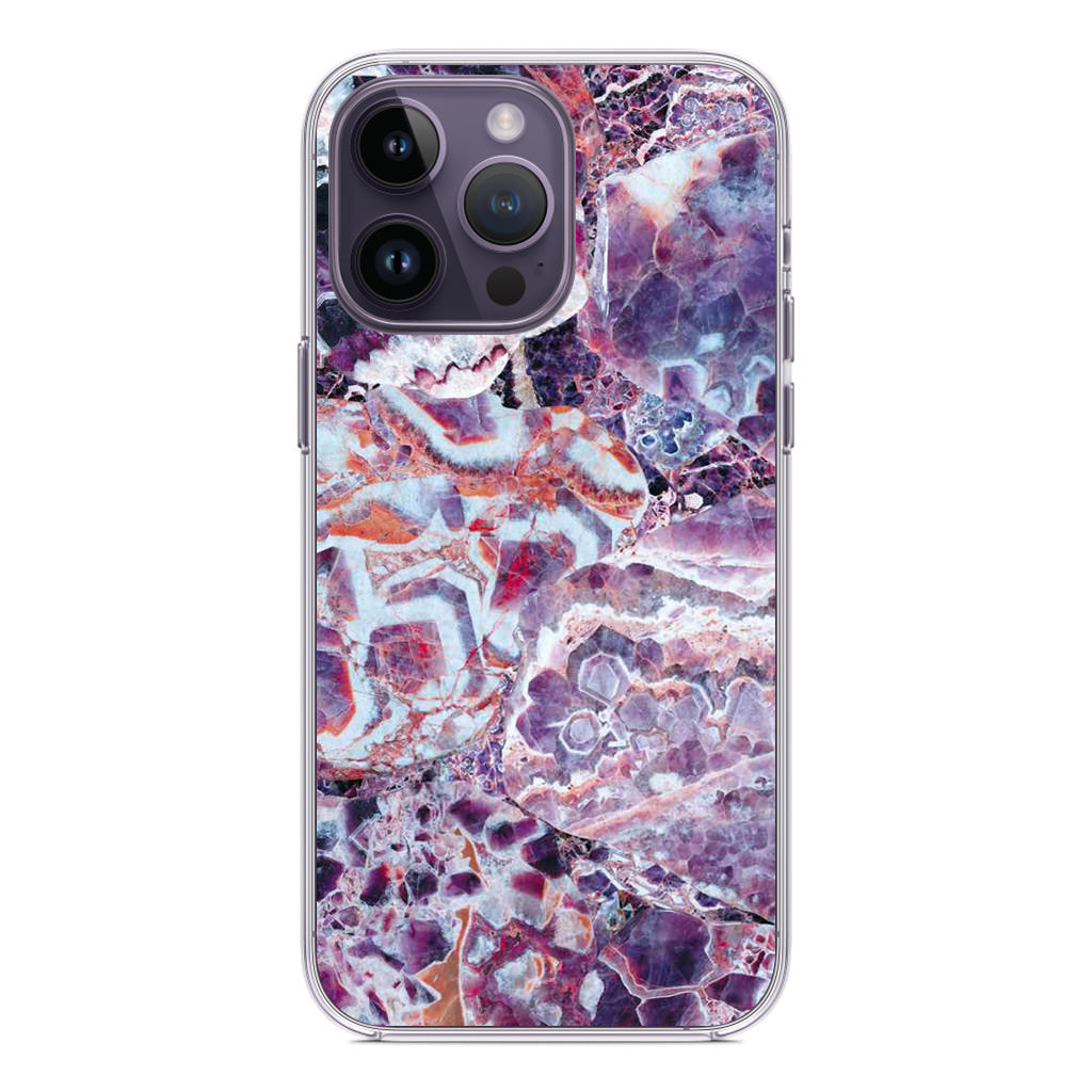 Purple Marble iPhone 14 Pro / 14 Pro Max Case