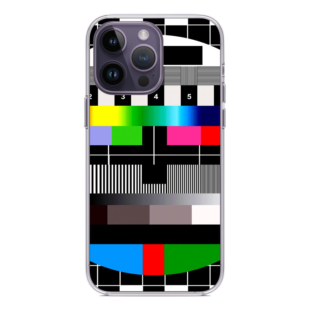 Scheme Pause TV Colorful Mesh iPhone 14 Pro / 14 Pro Max Case