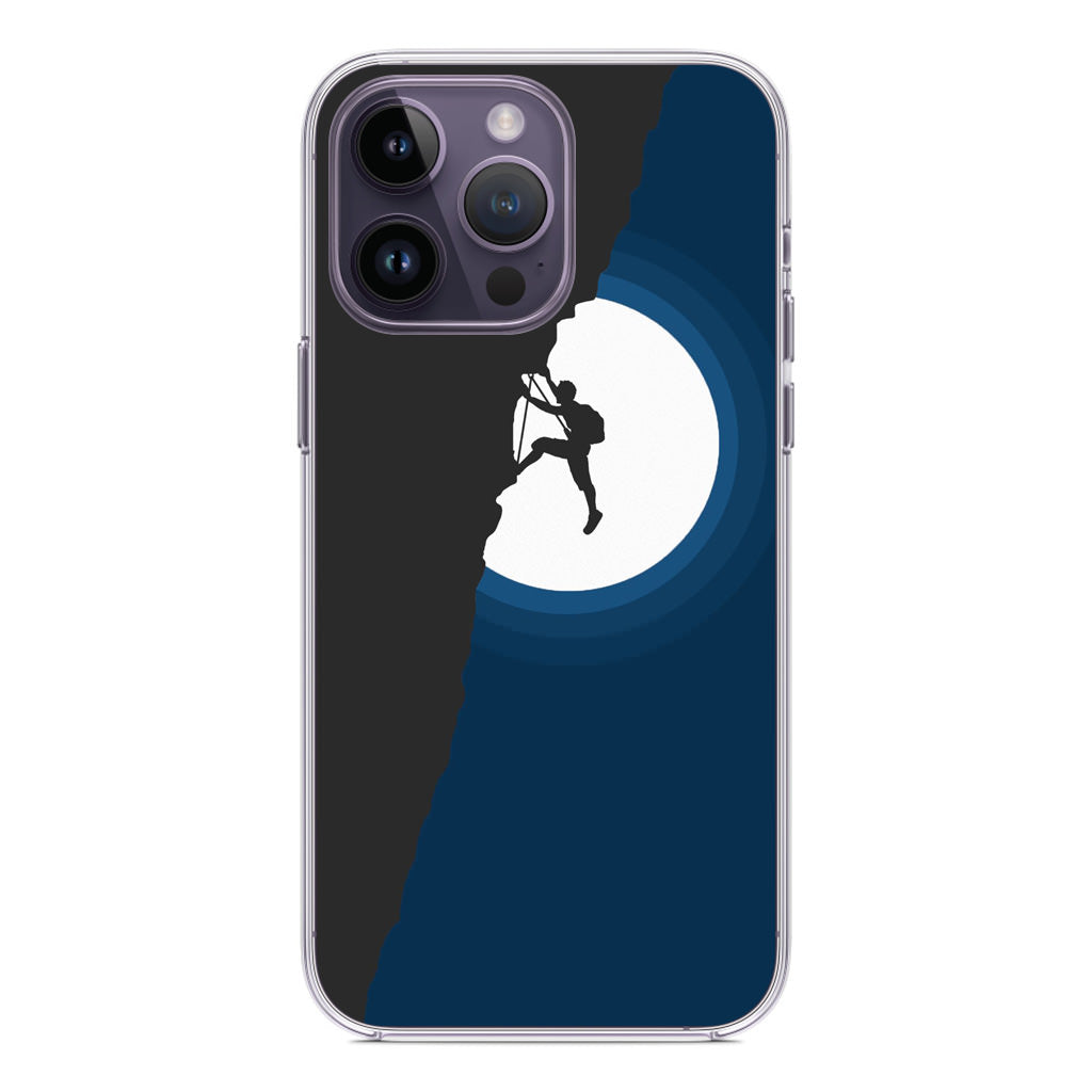 Silhouette of Climbers iPhone 14 Pro / 14 Pro Max Case