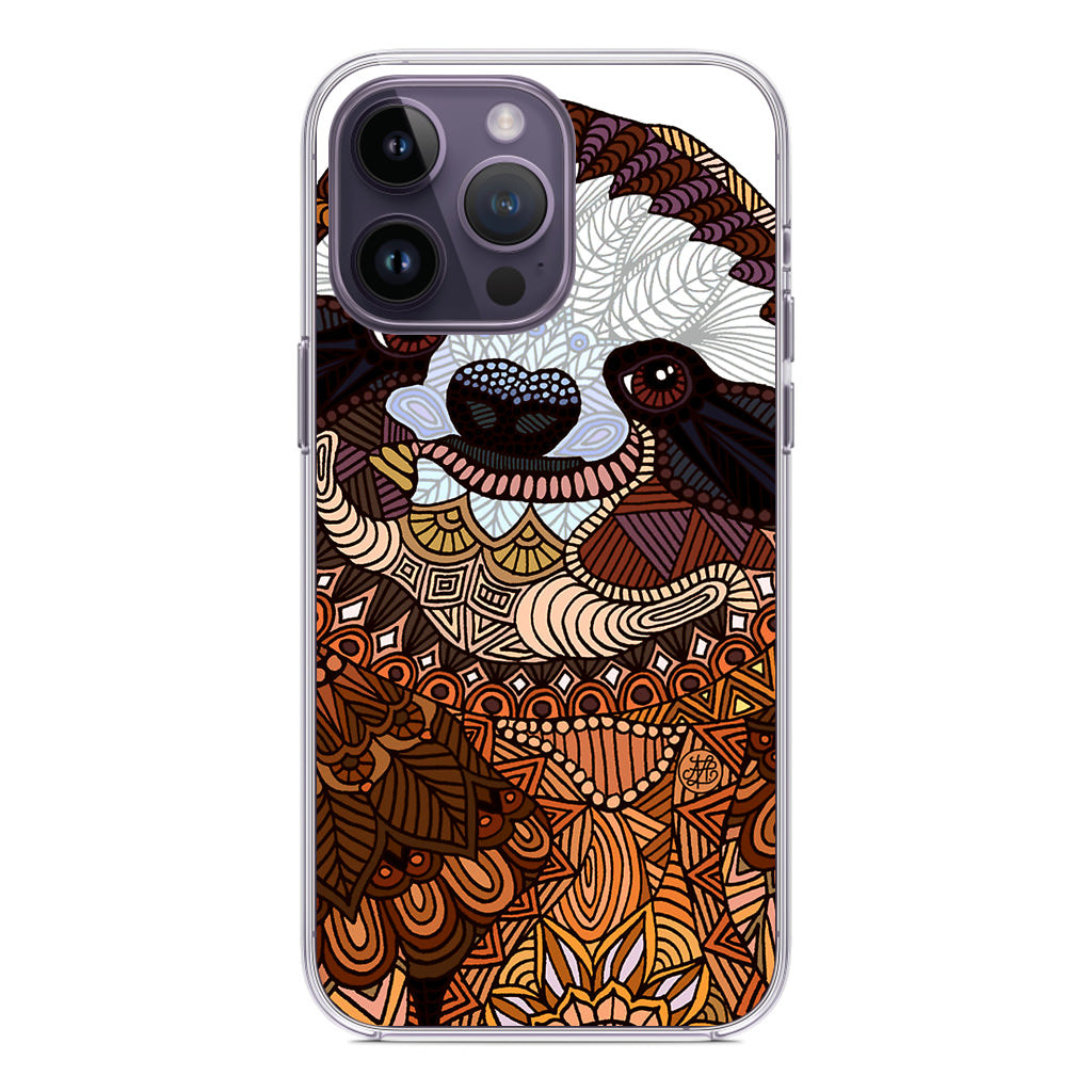 Sloth Ethnic Pattern iPhone 14 Pro / 14 Pro Max Case