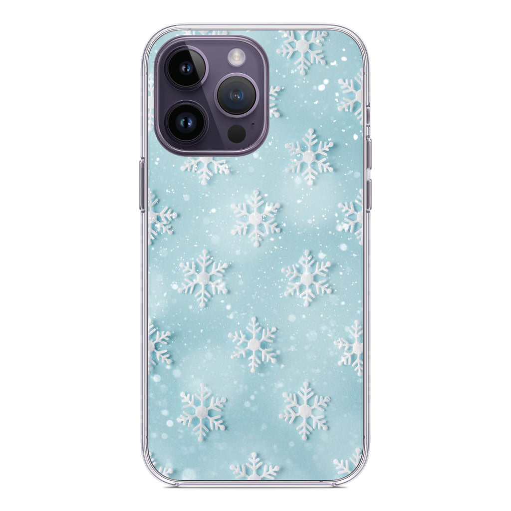 Snowflakes Pattern iPhone 14 Pro / 14 Pro Max Case