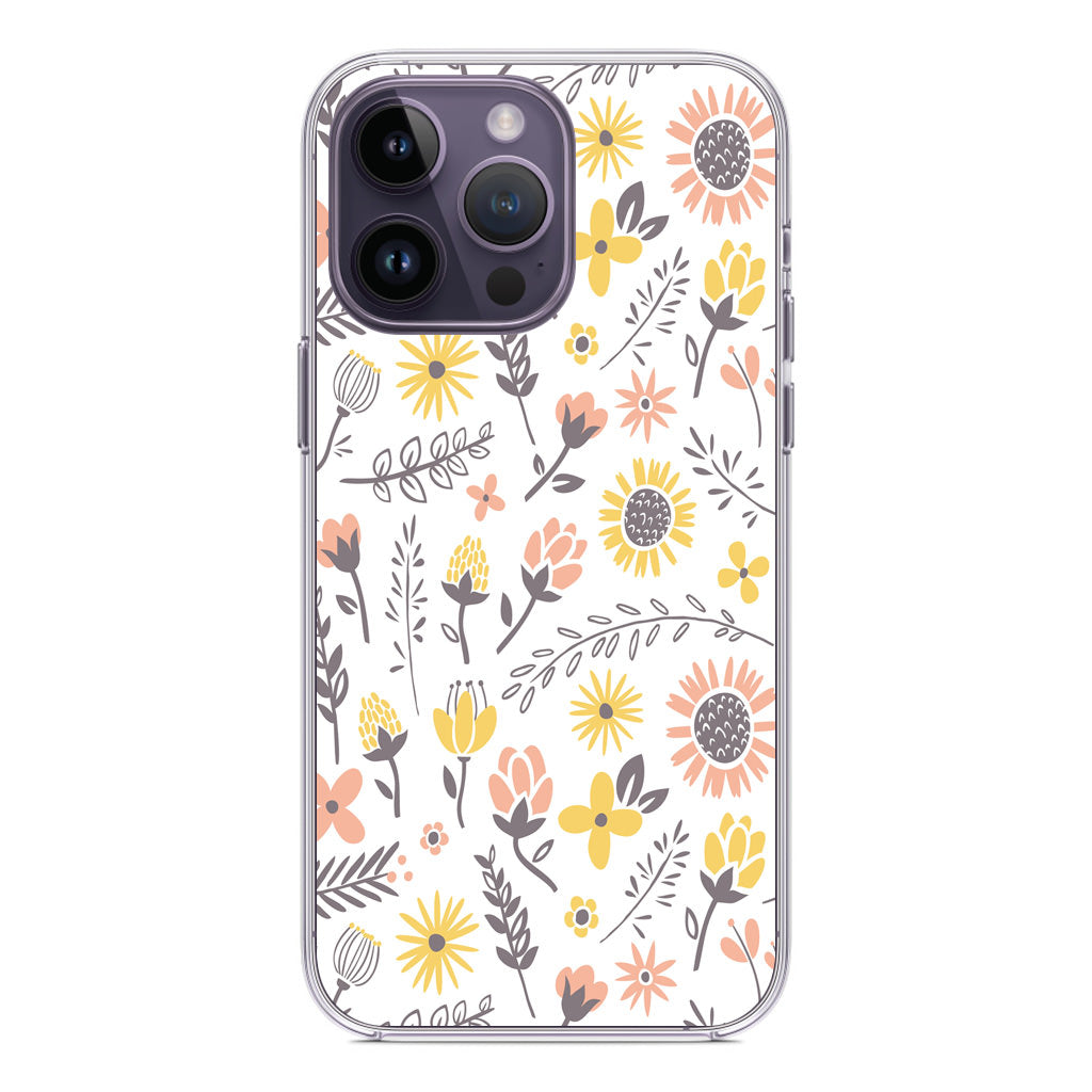 Spring Things Pattern iPhone 14 Pro / 14 Pro Max Case