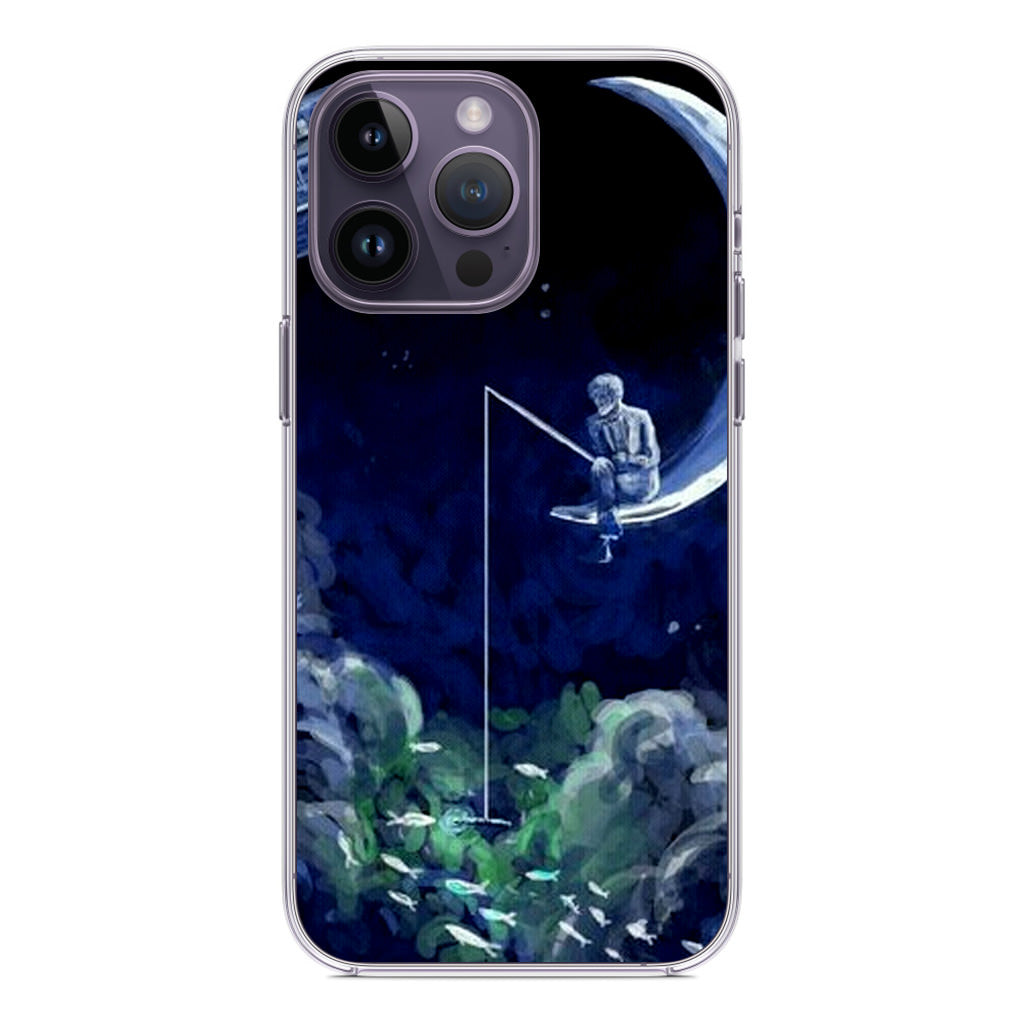 Tardis Walking To The Moon iPhone 14 Pro / 14 Pro Max Case