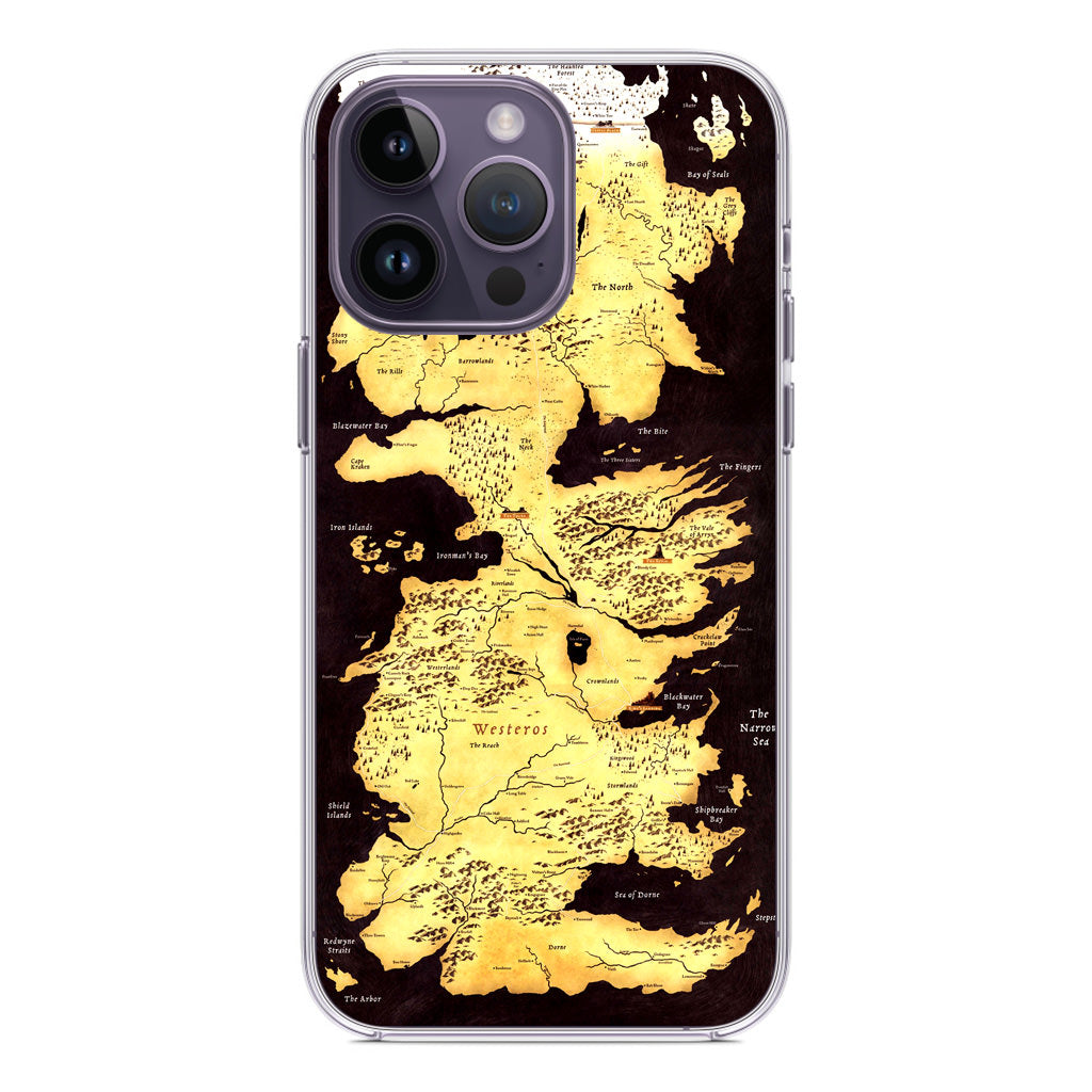 Westeros Map iPhone 14 Pro / 14 Pro Max Case