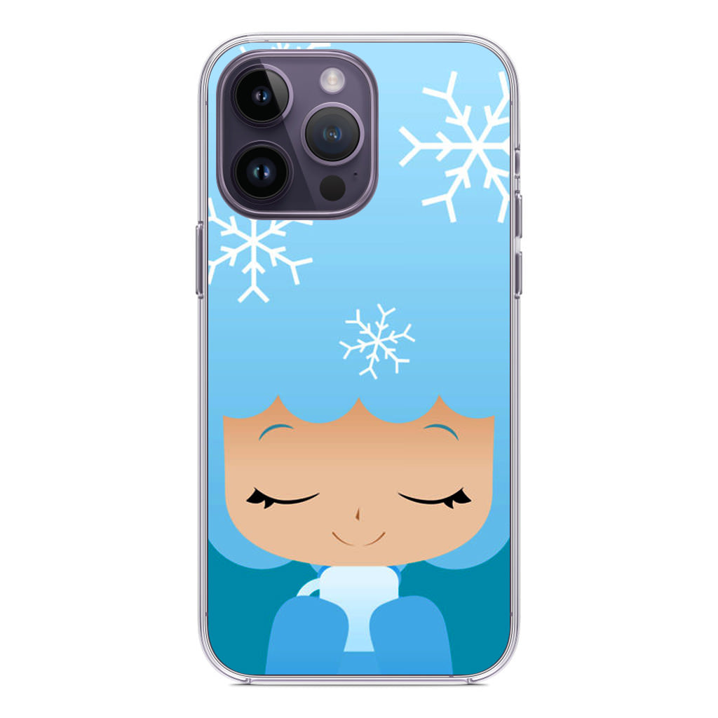 Winter Afro Girl iPhone 14 Pro / 14 Pro Max Case