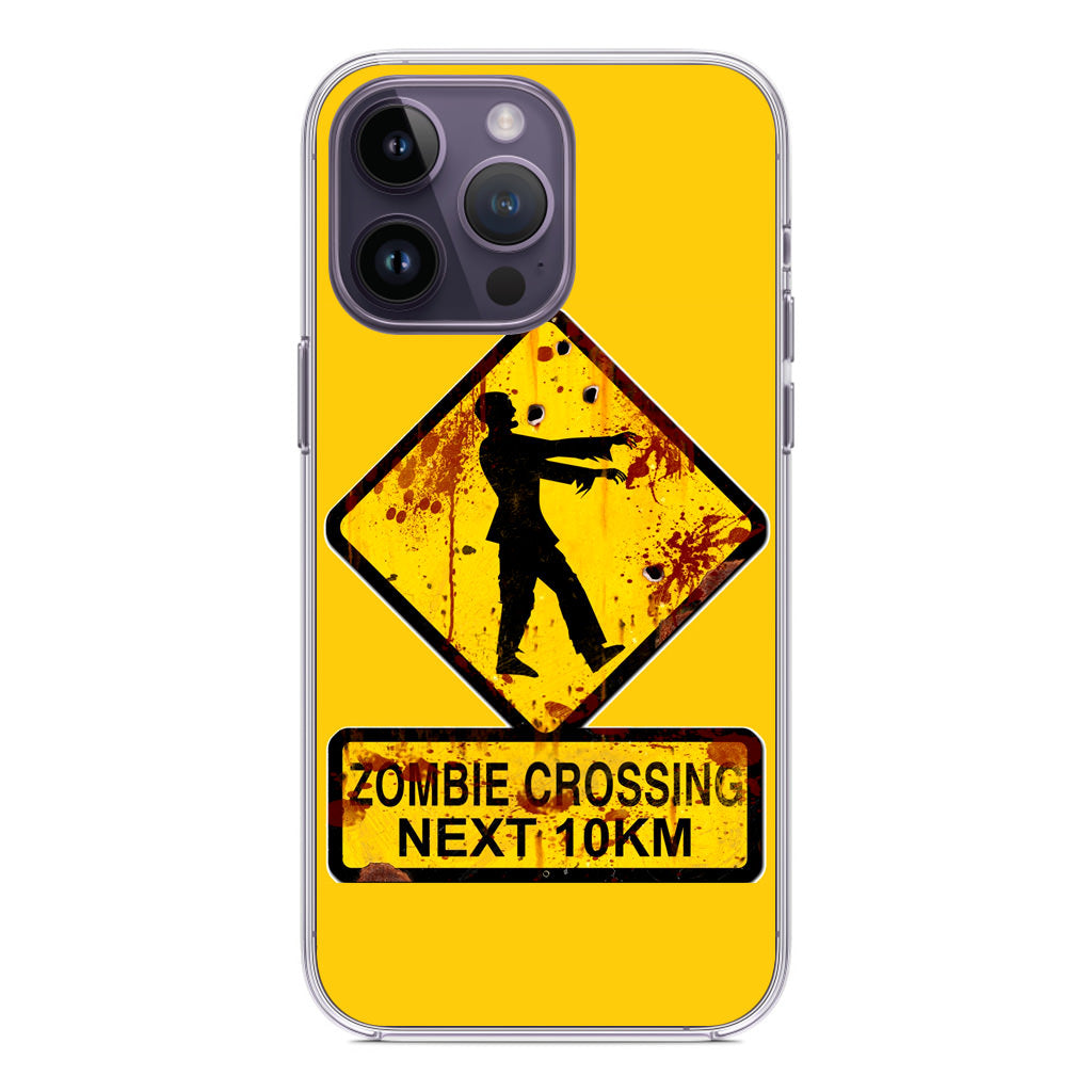 Zombie Crossing Sign iPhone 14 Pro / 14 Pro Max Case