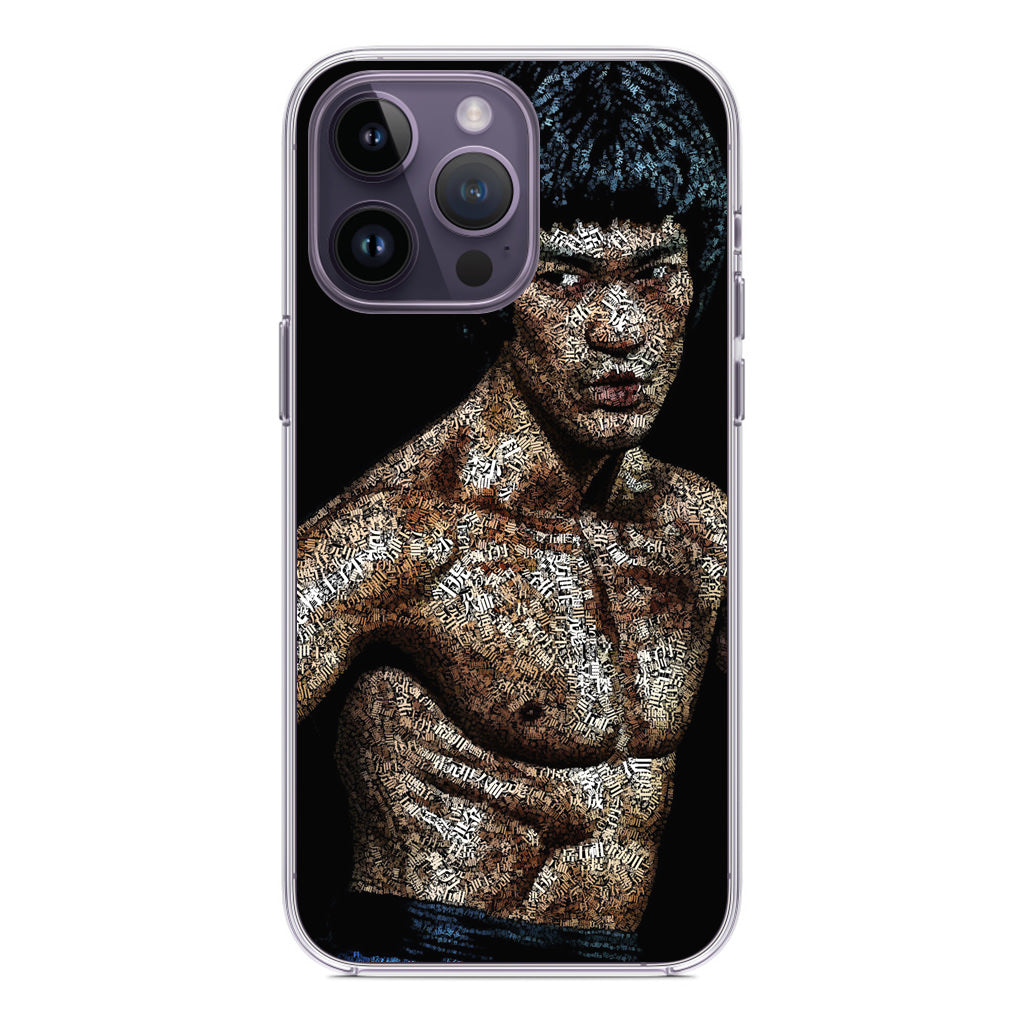 Bruce Lee Typograph iPhone 14 Pro / 14 Pro Max Case