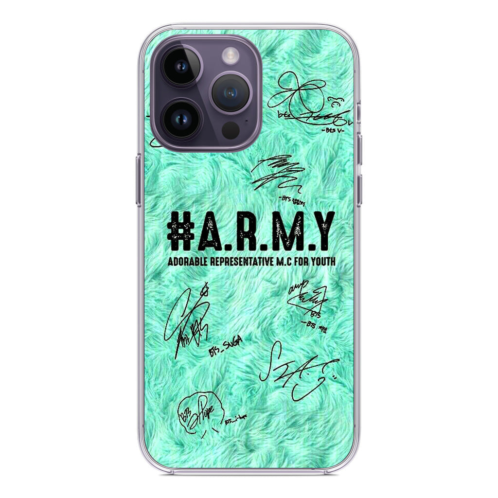 BTS Army Signature iPhone 14 Pro / 14 Pro Max Case