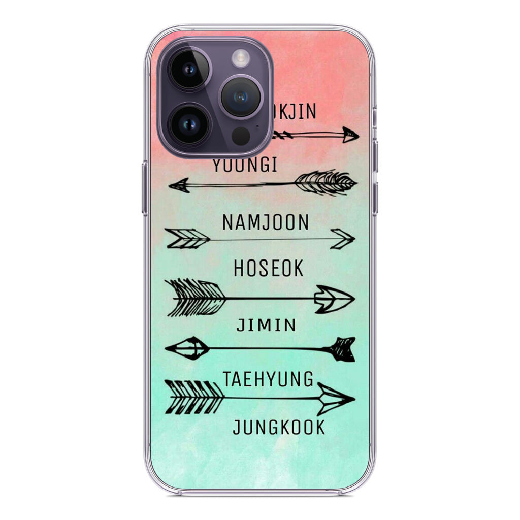 BTS Members Name iPhone 14 Pro / 14 Pro Max Case