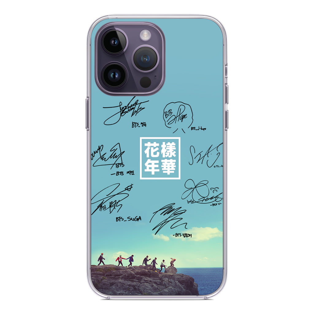 BTS Signature iPhone 14 Pro / 14 Pro Max Case