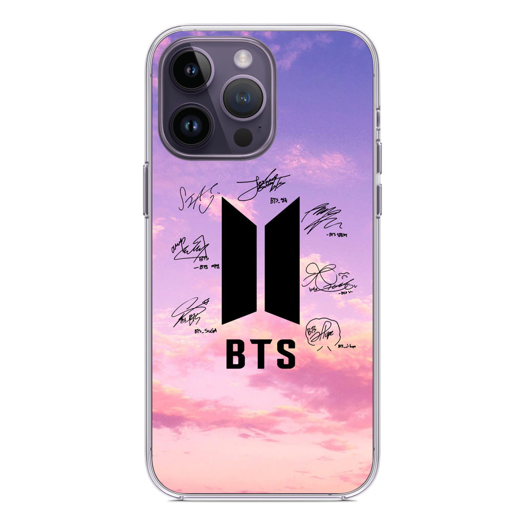 BTS Signature 2 iPhone 14 Pro / 14 Pro Max Case