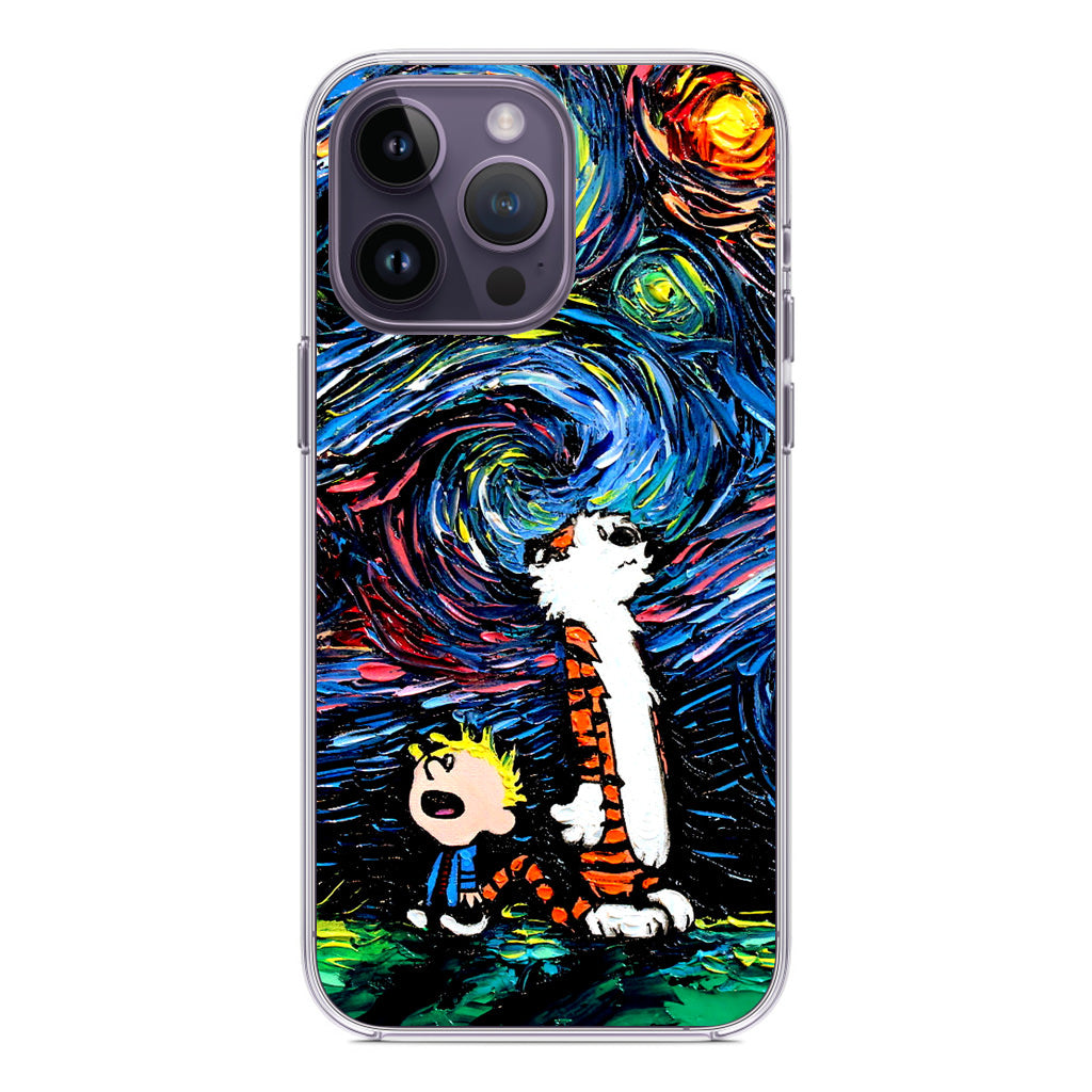 Calvin Art At Starry Night iPhone 14 Pro / 14 Pro Max Case